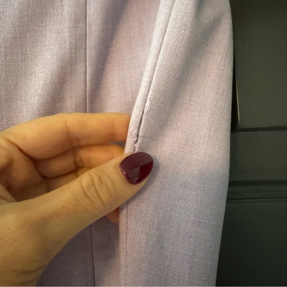 Zara Women's Cropped Flare Pants in lilac - Picture 4 of 4